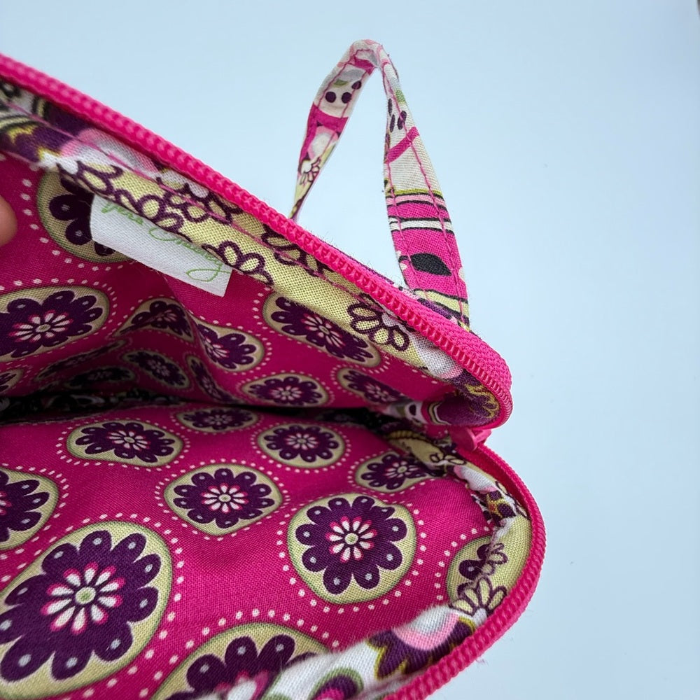 Vera Bradley Pink and Purple Floral and Paisley Patterned Women's Crossbody Bag