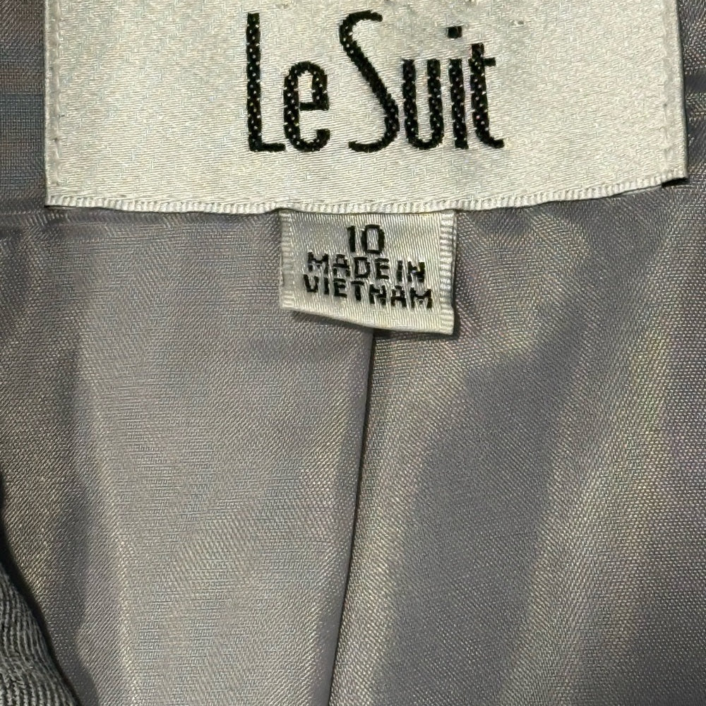 Vintage Le Suit Women's Light Gray Blazer Size 10