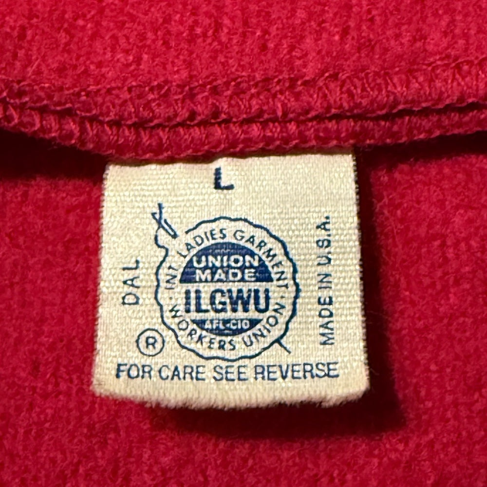 Vintage Dark Pink Wool Jacket by Dalton Women’s Size Large Union Made in USA