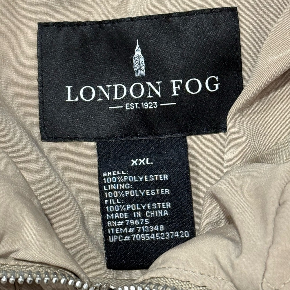 London Fog Women's Quilted Tan Jacket Size XXL