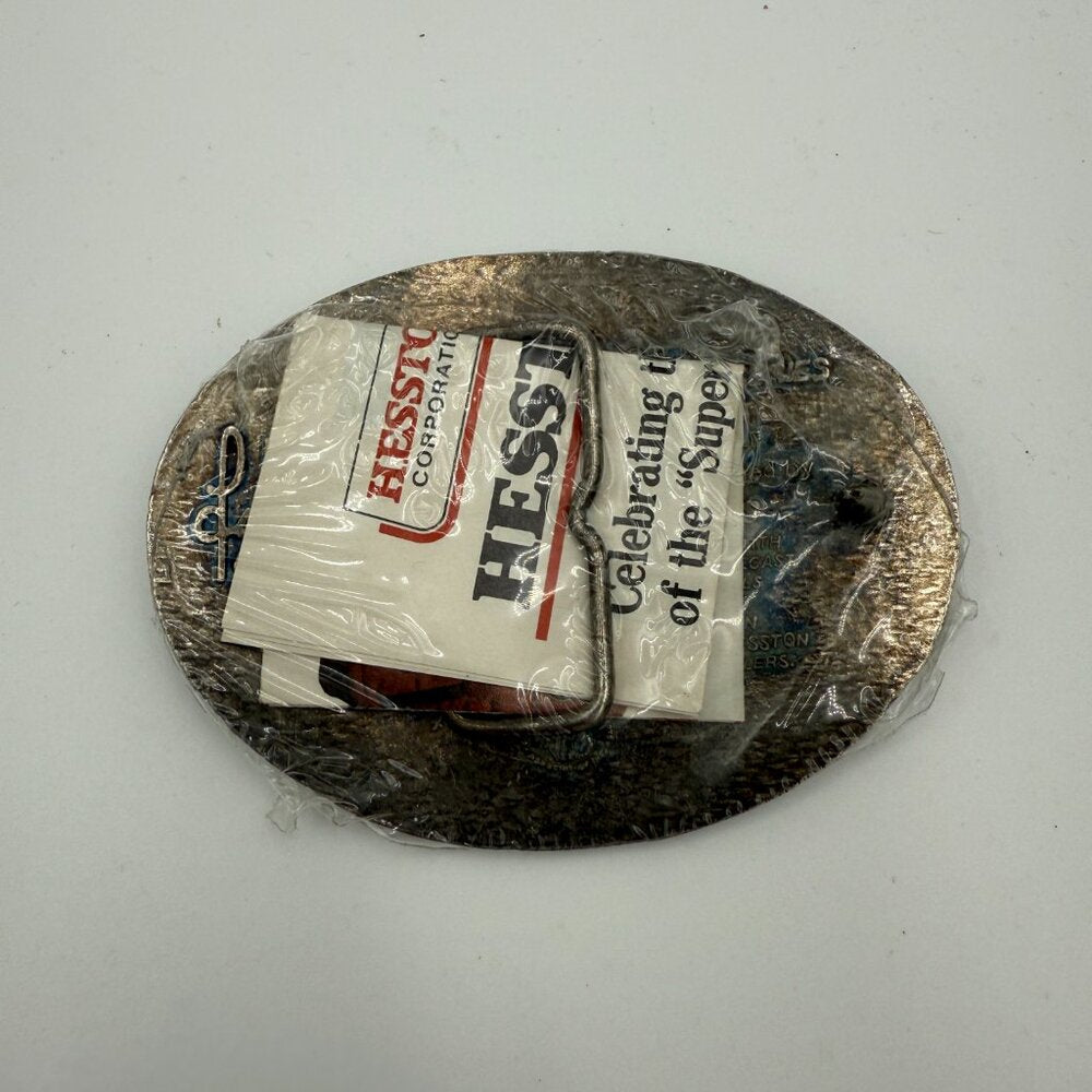 Vintage 1984 Hesston National Finals Rodeo Belt Buckle - sealed