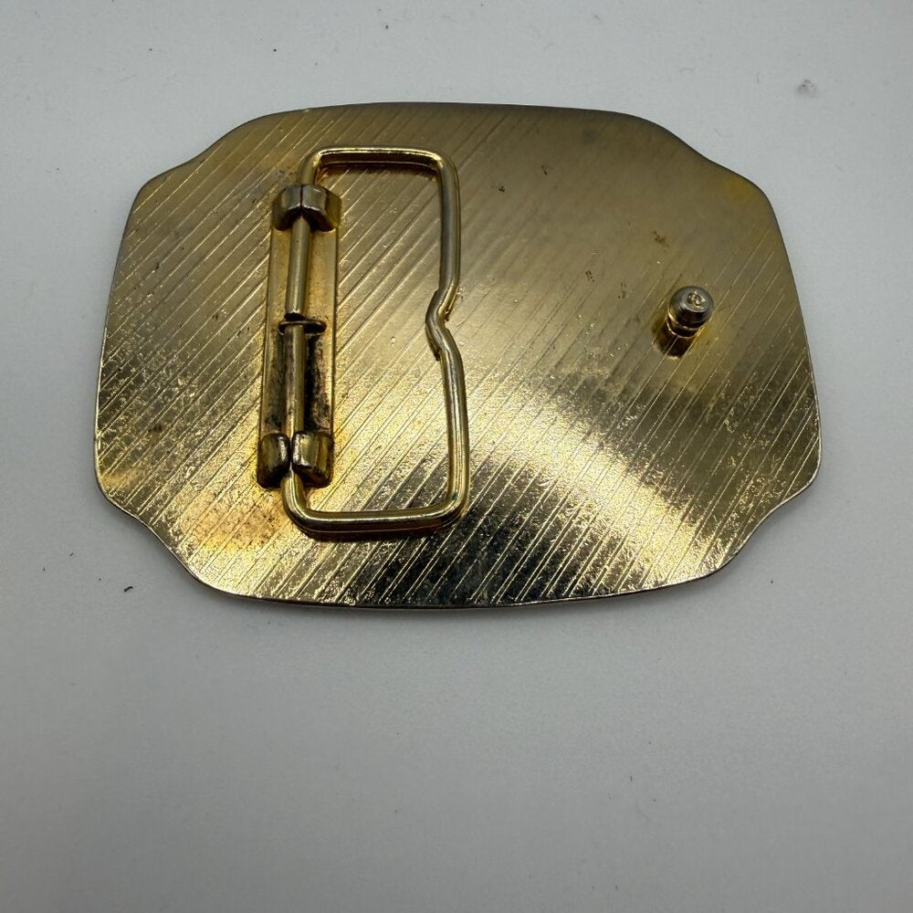Vintage 1986 100 Years of the Statue of Liberty Gold Belt Buckle