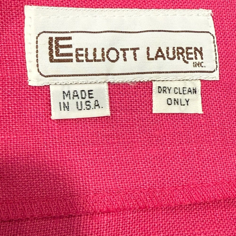 Vintage Elliott Lauren Fuchsia Blazer Ladies Size Large