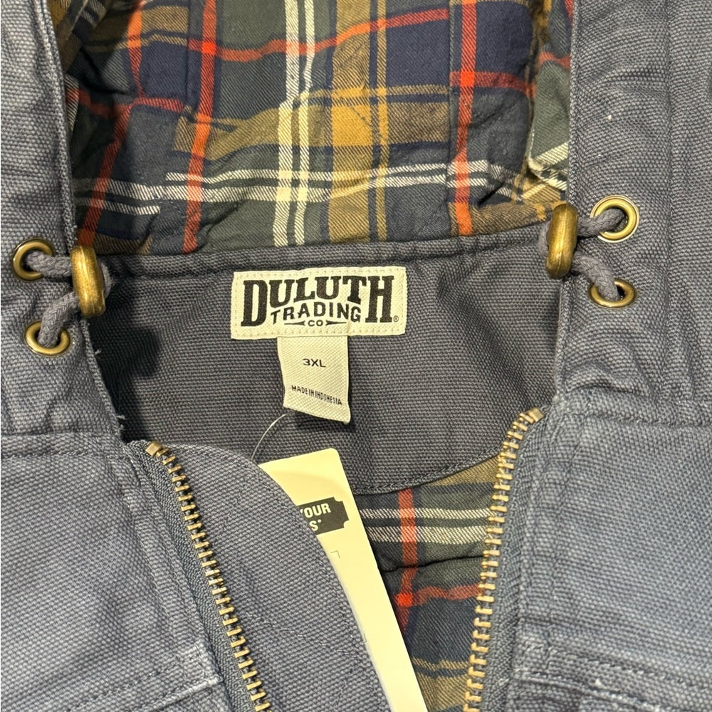 NWT Duluth Trading Co Men’s Fire Hose Lined Hooded Action Jacket Sz 3XL