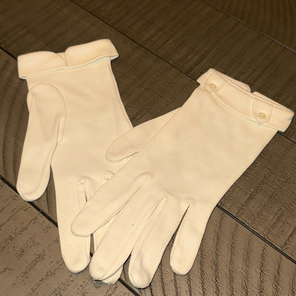 Vintage Elegant White Dress Gloves