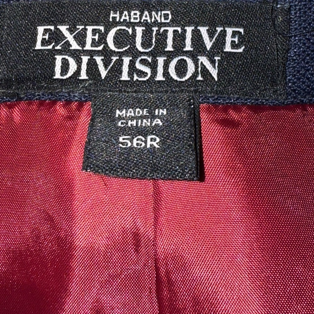 Men's Navy Blue Blazer by Haband Executive Size 56 Regular