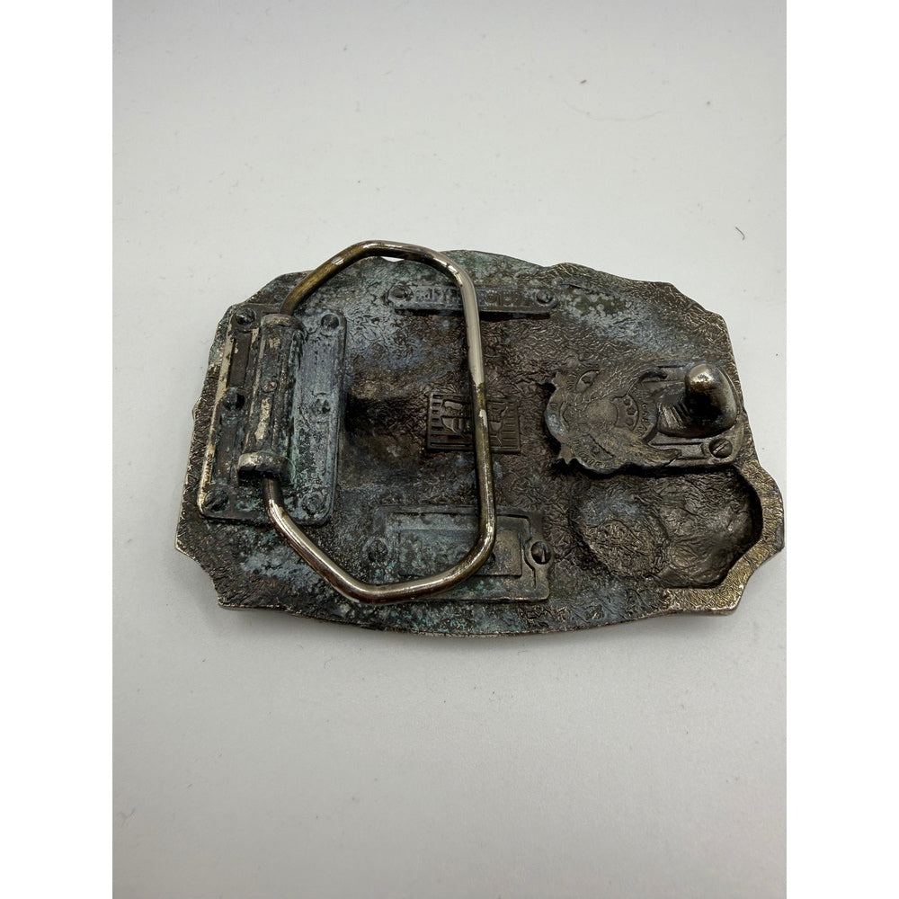 Vintage American Heroes Firefighters Belt Buckle