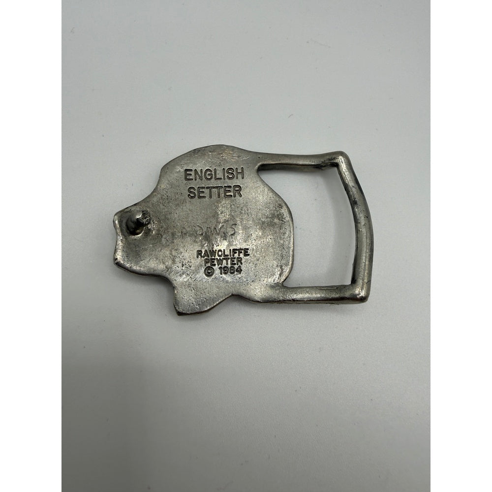 Vintage 1984 English Setter Belt Buckle