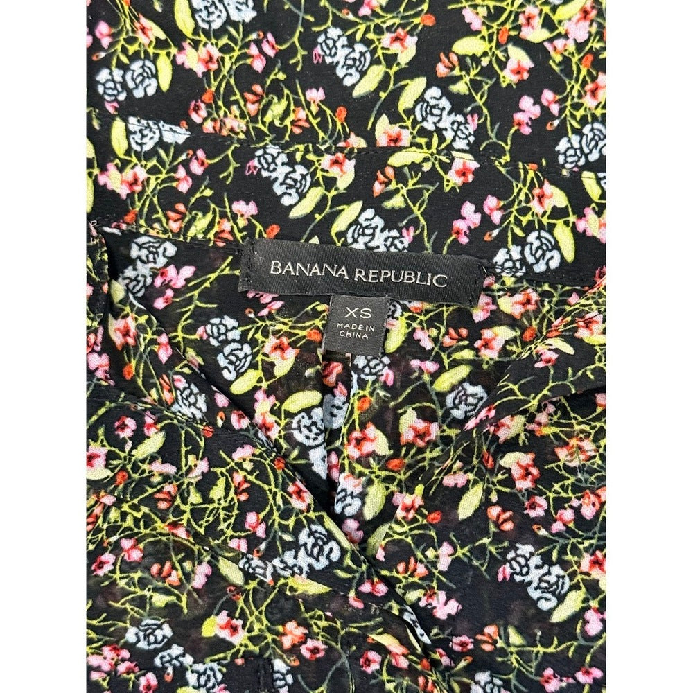 Banana Republic Sleeveless Floral Flowy Tank Top Ladies Size XS