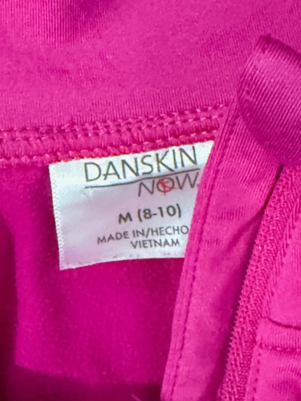 Danskin Now Dark Pink Long-Sleeve Activewear Half-Zip Top
