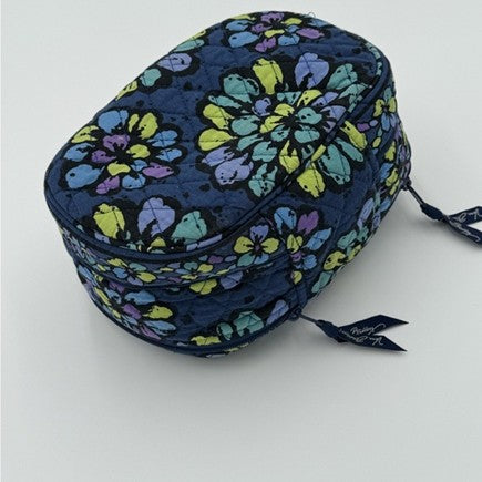 Vera Bradley Blue Floral Quilted Cosmetic Bag