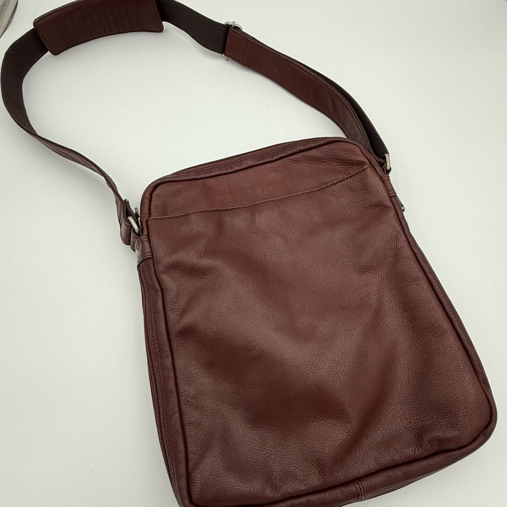 Wilson’s Leather Brown Leather Men's / Women’s Sling Bag