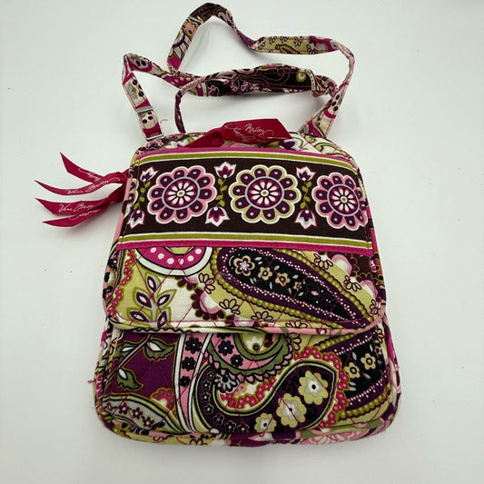Vera Bradley Pink and Purple Floral and Paisley Patterned Women's Crossbody Bag
