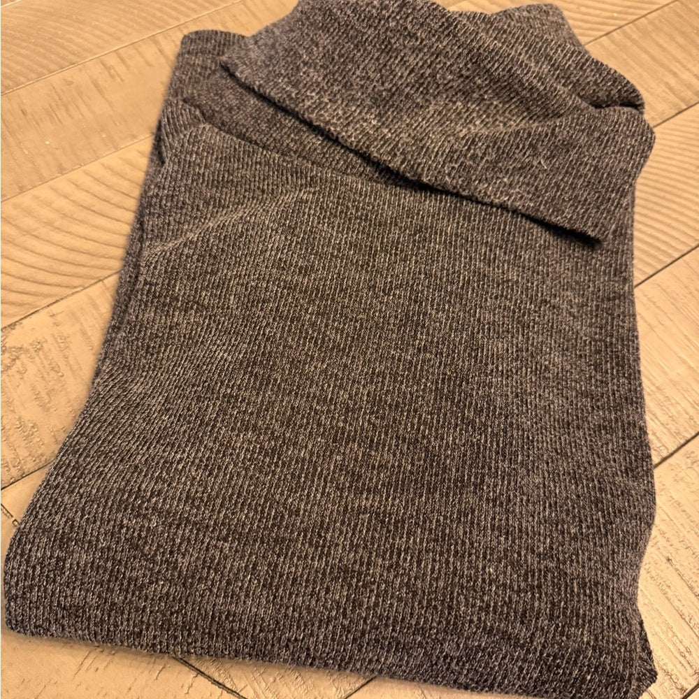 Men’s Lightweight Cozy Gray Turtleneck Sweater by Givon Size 2XL