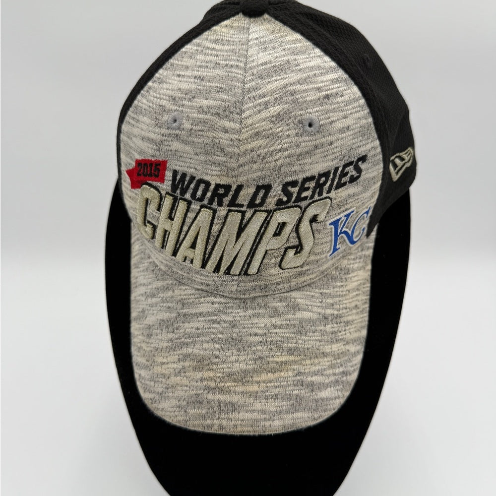 New Era Kansas City Royals Gray and Black 2015 World Series Champs Cap