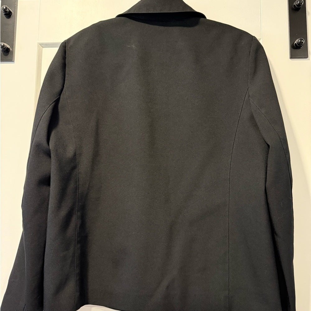Vintage Women's Dressy Black Zipper Jacket by Josephine Chaus Size 6