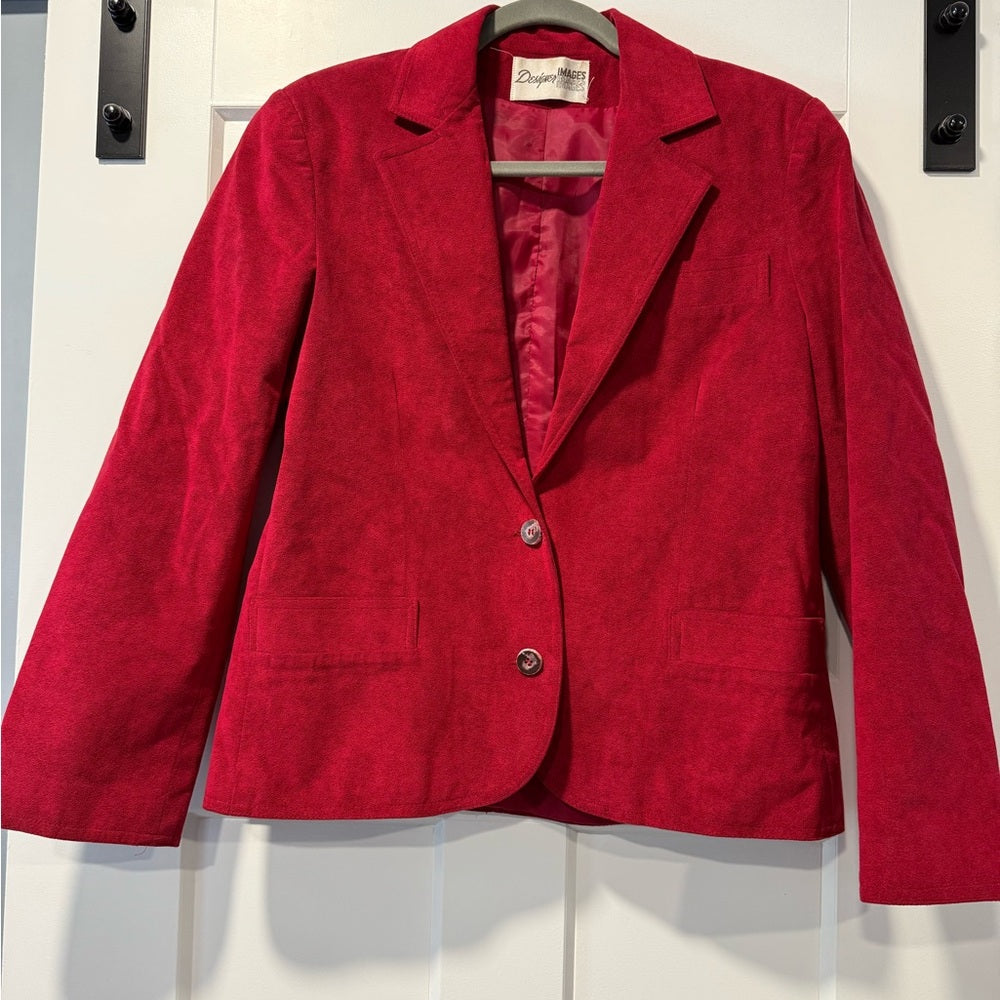 Vintage Red Blazer by Designer Images Women’s Size 12