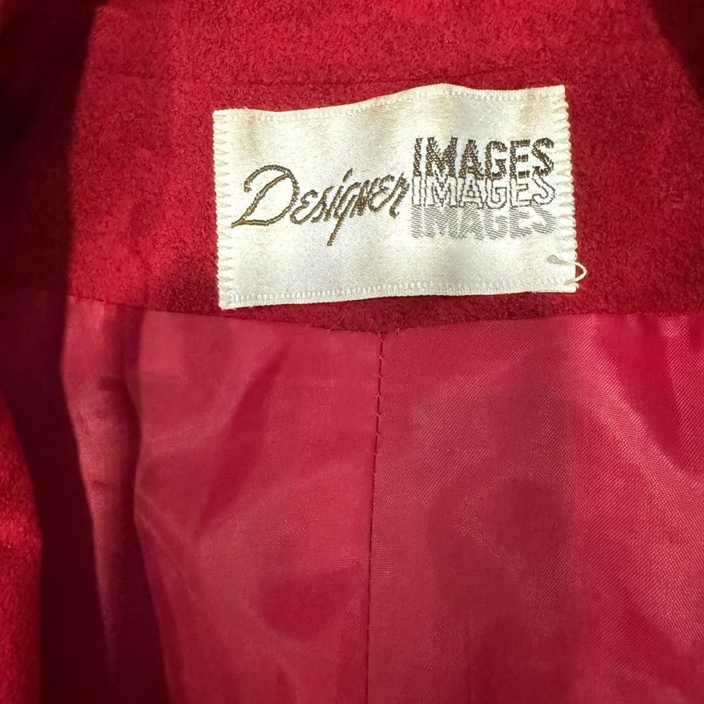 Vintage Red Blazer by Designer Images Women’s Size 12