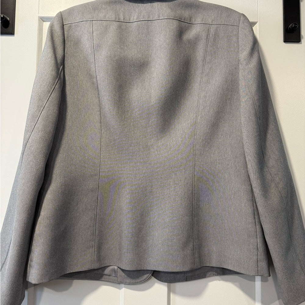 Vintage Le Suit Women's Light Gray Blazer Size 10