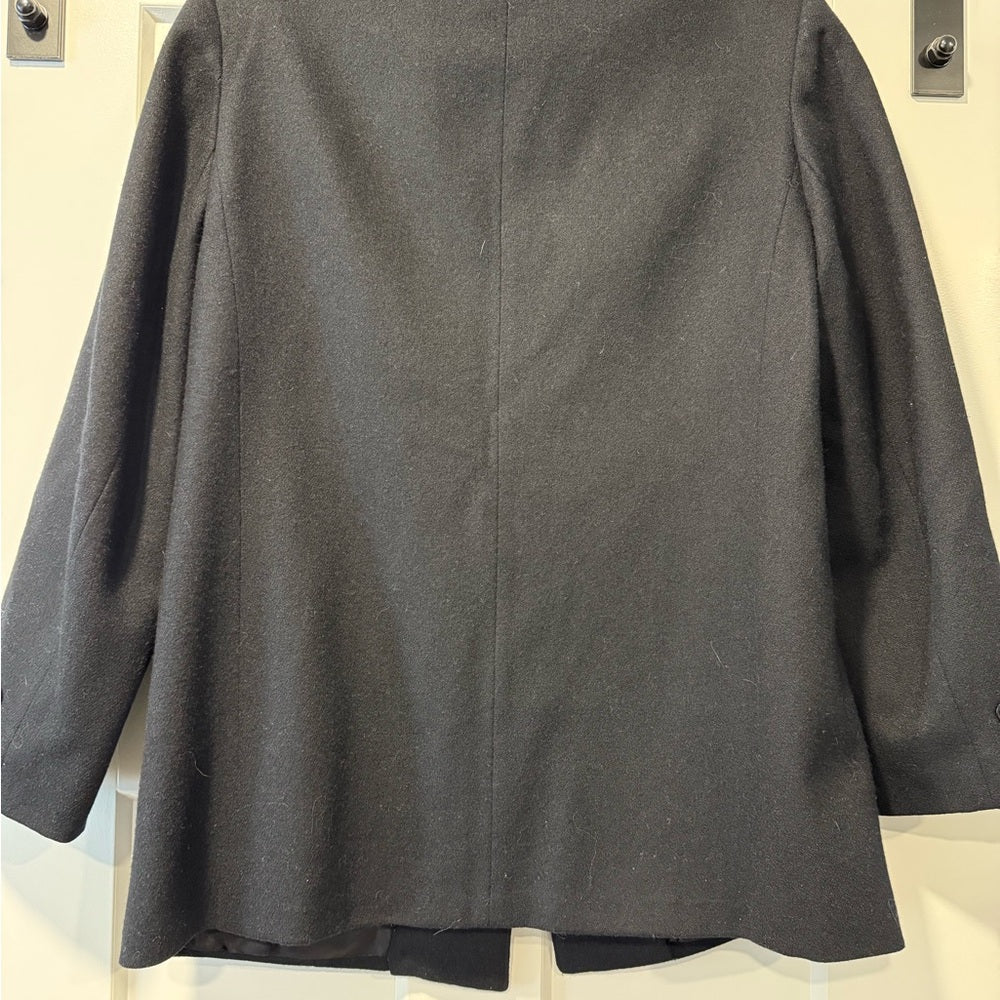 Vintage Classic Black Wool Blazer Women's Size 10 - 12