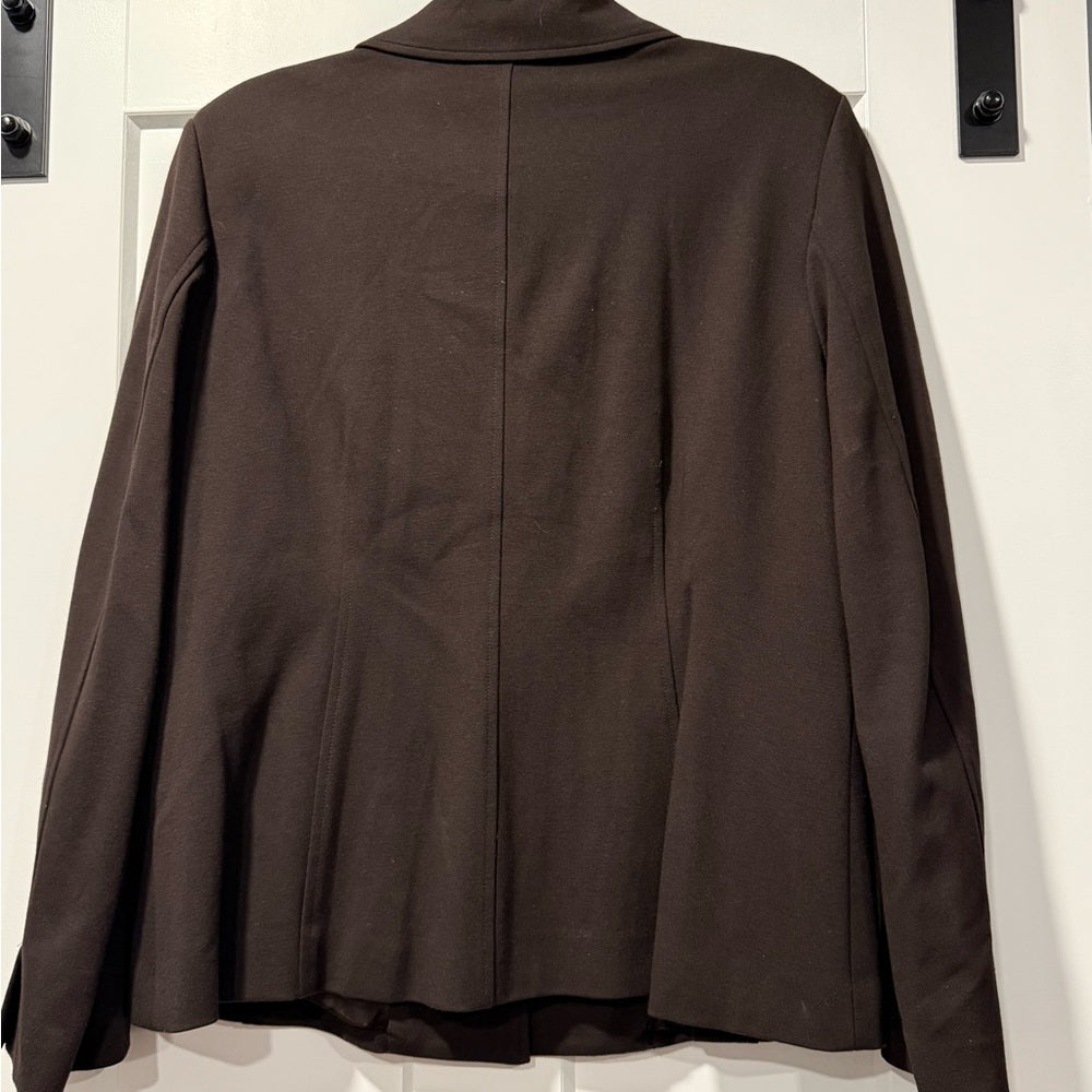 Eileen Fisher Dark Brown Blazer Ladies Size Large