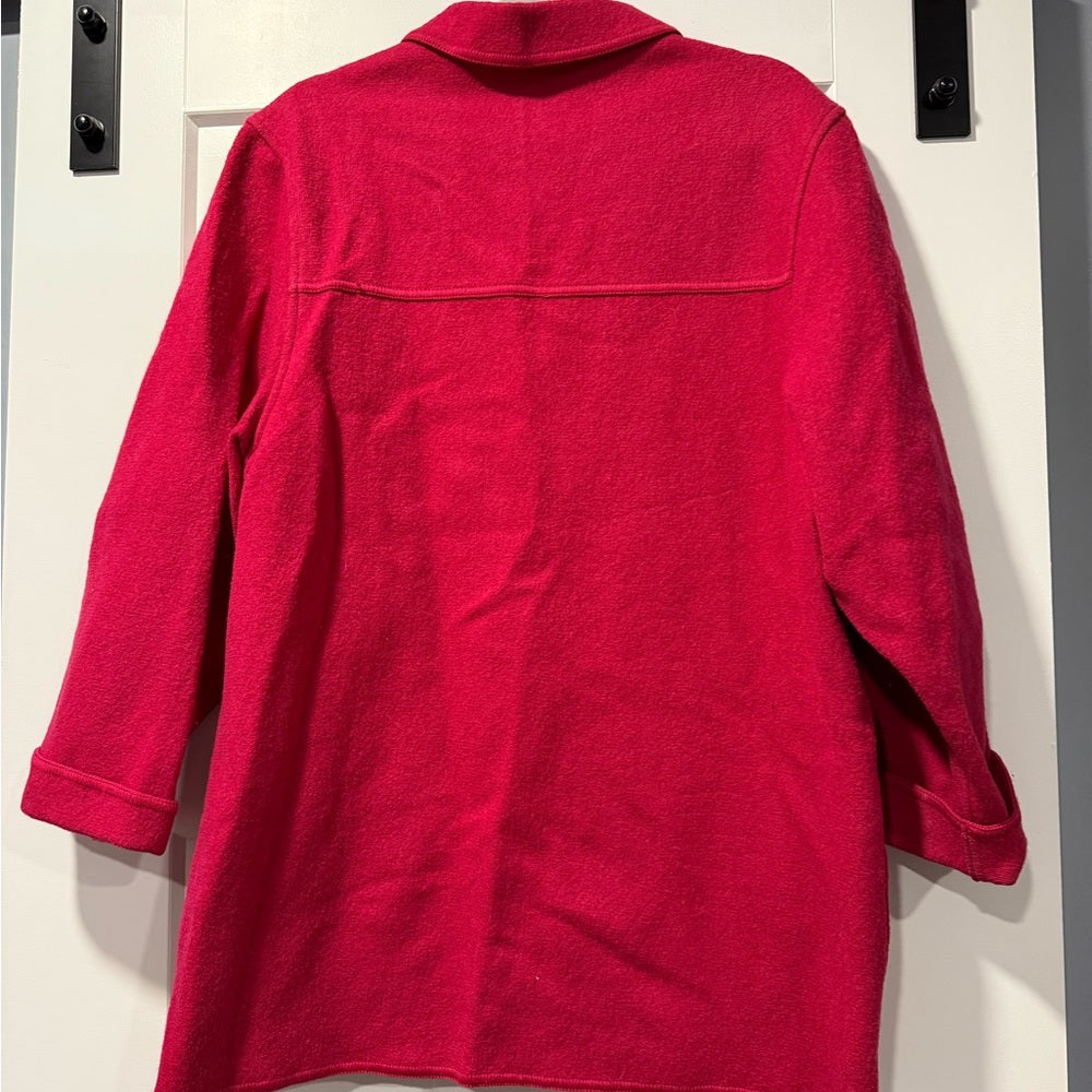Vintage Dark Pink Wool Jacket by Dalton Women’s Size Large Union Made in USA