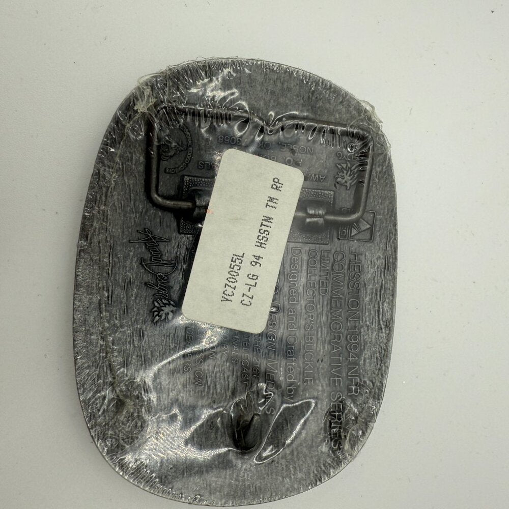 Vintage 1994 Hesston National Finals Rodeo Belt Buckle - sealed