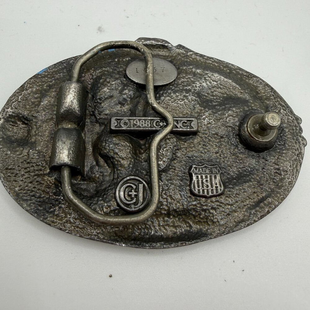 America's Finest Trooper Multi-Color Pewter Belt Buckle