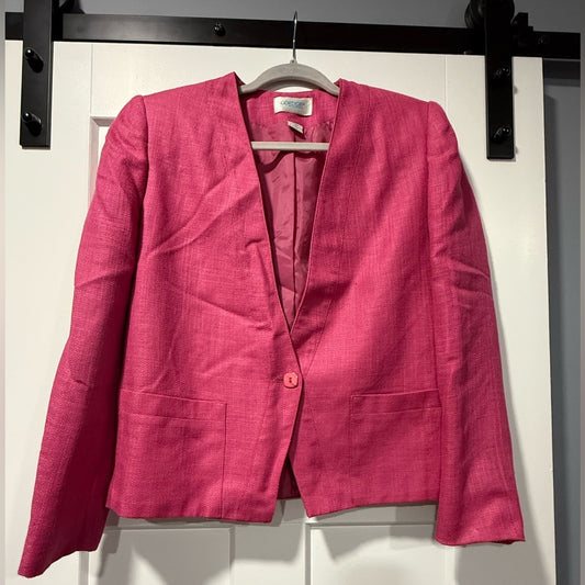 Vintage Women's Pink Blazer by Gordon Size 4