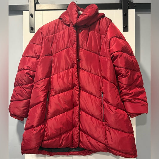 Steve Madden Red Puffer Coat Women’s Size 3X