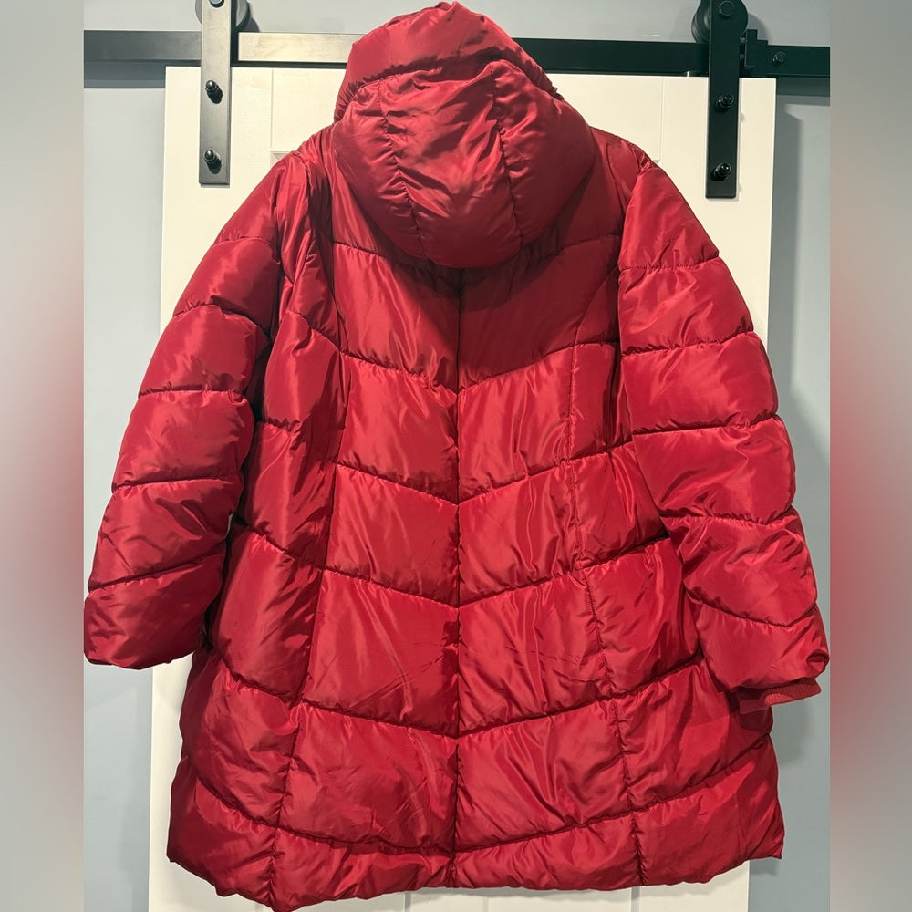 Steve Madden Red Puffer Coat Women’s Size 3X