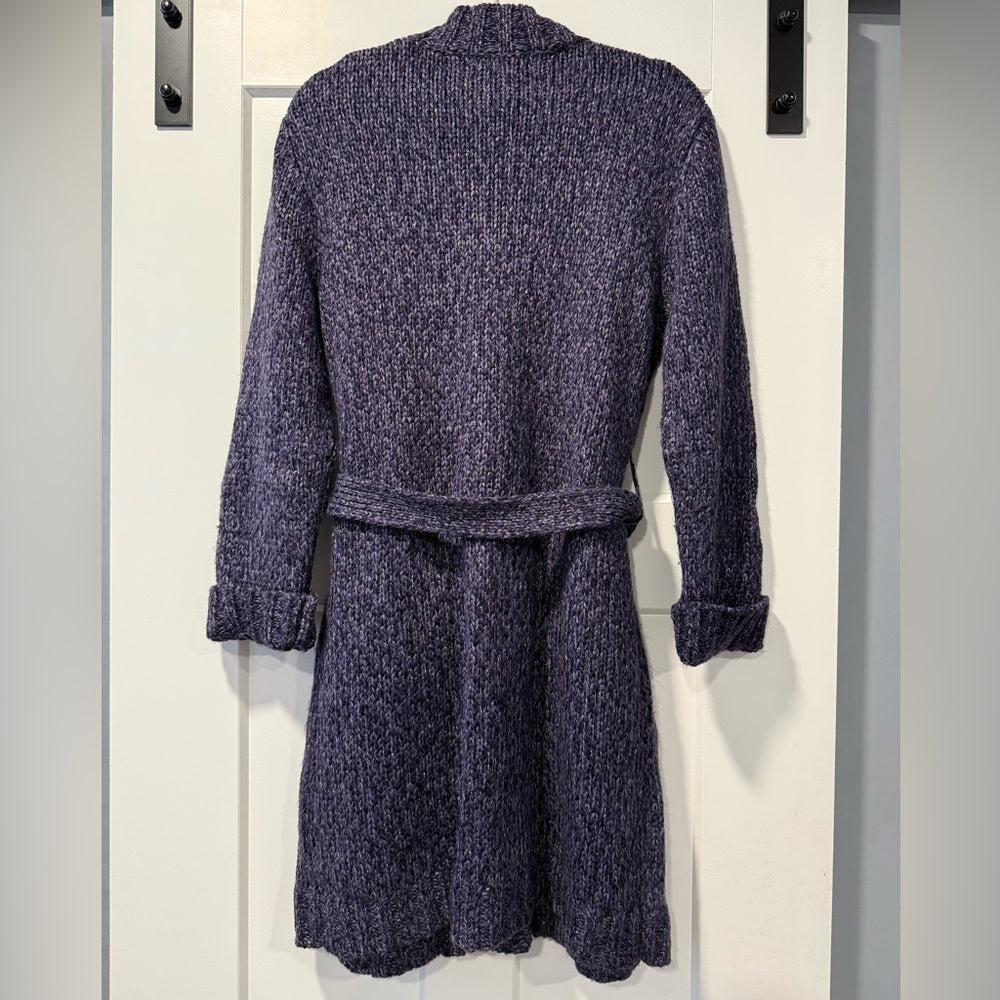 Jones New York Purple Knit Long Cardigan Sweater Ladies Size Large