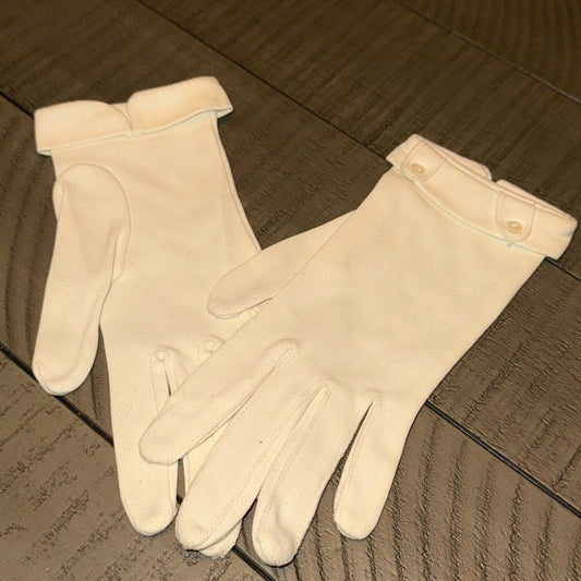 Vintage Elegant White Dress Gloves