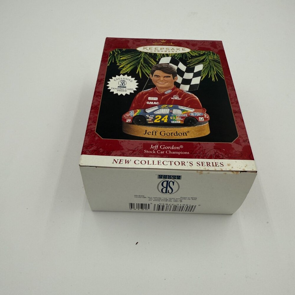 New 1997 Hallmark Jeff Gordon Ornament Stock Car Champions #1 NASCAR Rainbow 24