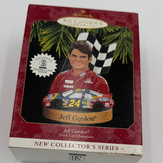 New 1997 Hallmark Jeff Gordon Ornament Stock Car Champions #1 NASCAR Rainbow 24