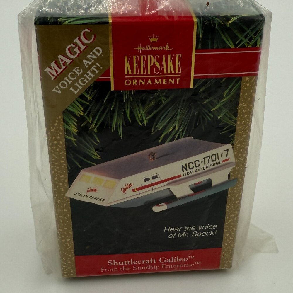 NIB 1992 Hallmark Keepsake Ornament Star Trek Shuttlecraft Galileo