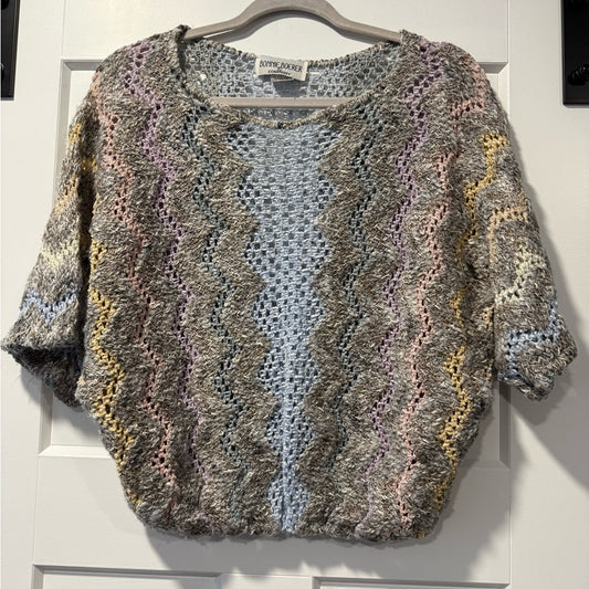 Vintage Bonnie Boerer Multicolor Knit Sweater Ladies Size Medium