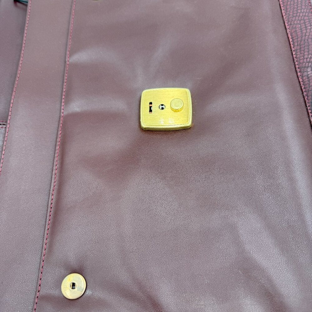 Vintage brown leather attaché bag