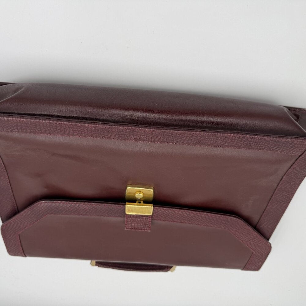 Vintage brown leather attaché bag