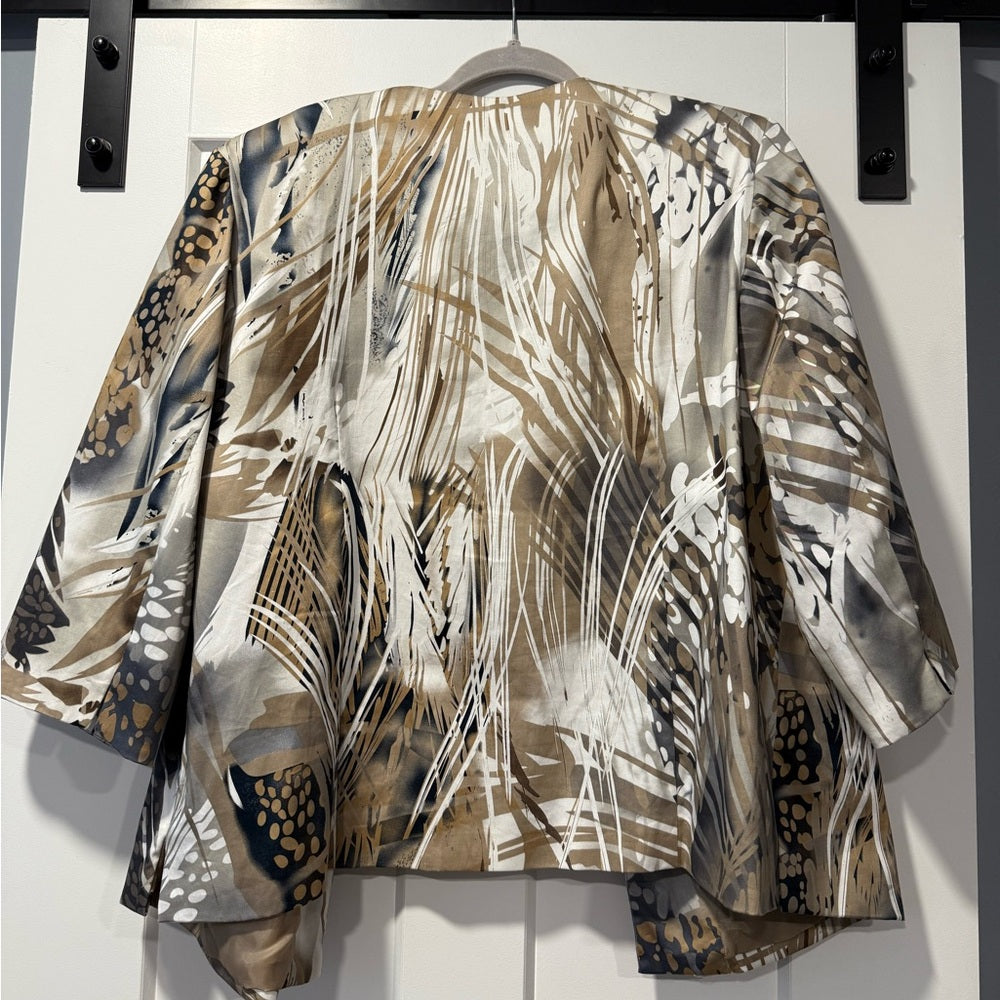 Ivy Chic Gold and Cream Studded Jacket Women’s Size 2X