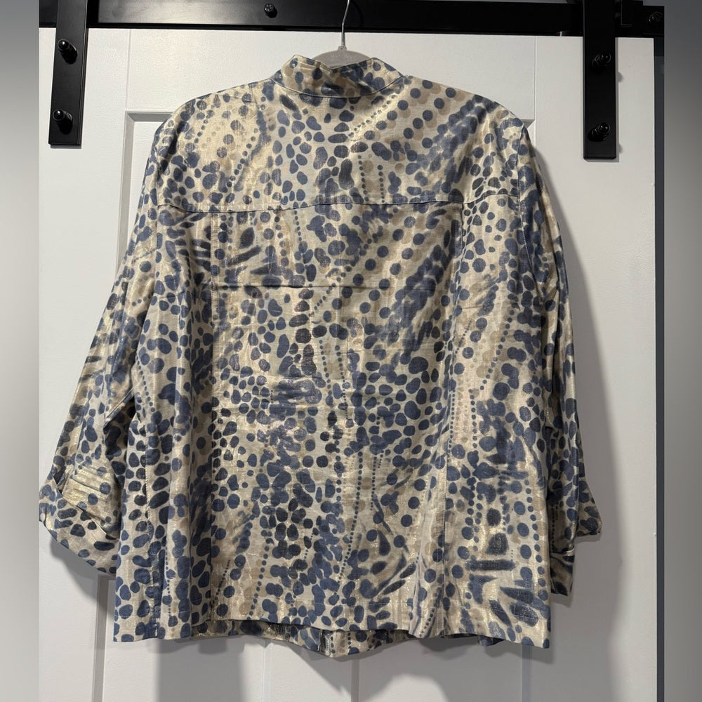 Laia Lane Black and Tan Shimmer Top Women’s Size 20 W