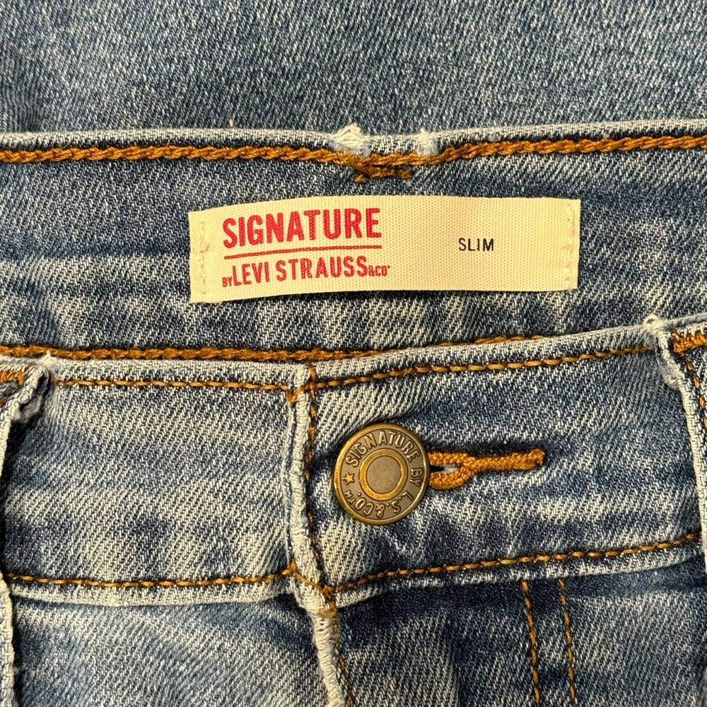 Vintage Signature by Levi Strauss Ladies Stretch Denim Slim Jeans Size 32 x 32