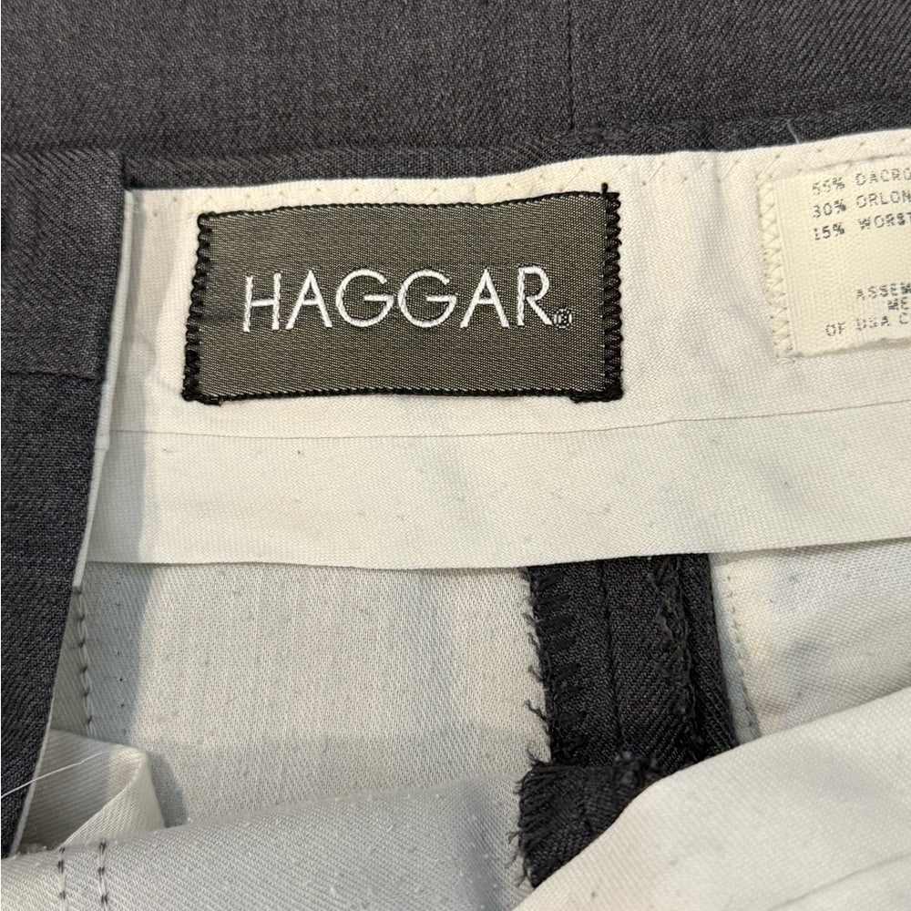 Haggar Charcoal Gray Men’s Trousers Size 36 x 33