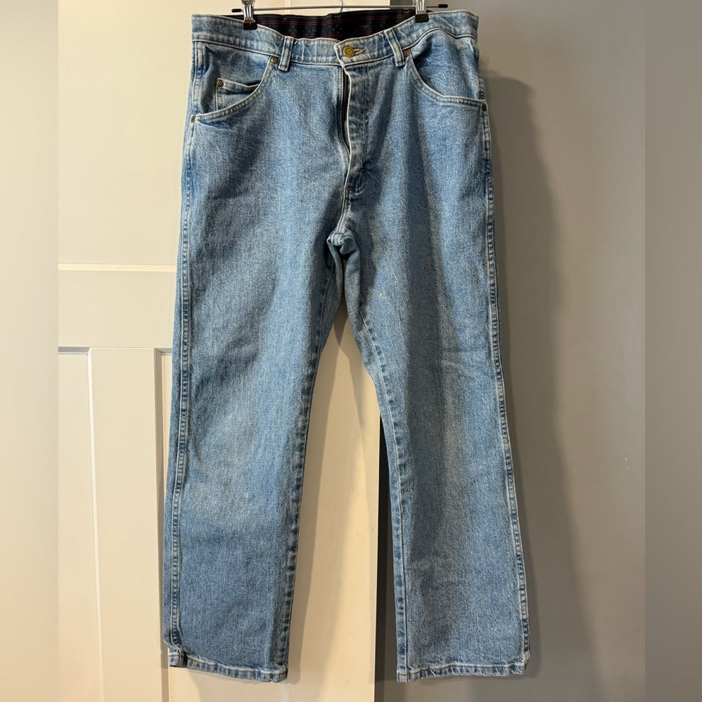 Vintage Wrangler Light Blue Straight Comfort Fit Jeans Men’s 34 x 29