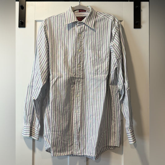 Jos. A. Bank Corporate Collection Multicolor Striped Button Down 16 x 34/35