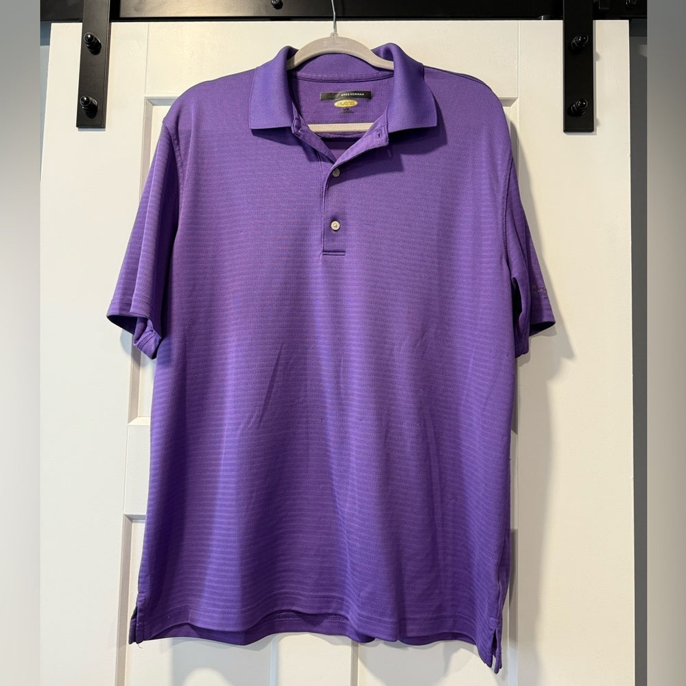 Greg Norman Collection Vibrant Purple Play Dry Polo Men’s Size Large