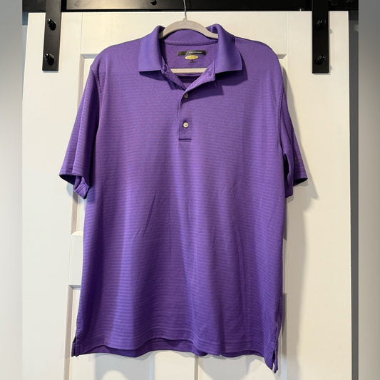 Greg Norman Collection Vibrant Purple Play Dry Polo Men’s Size Large