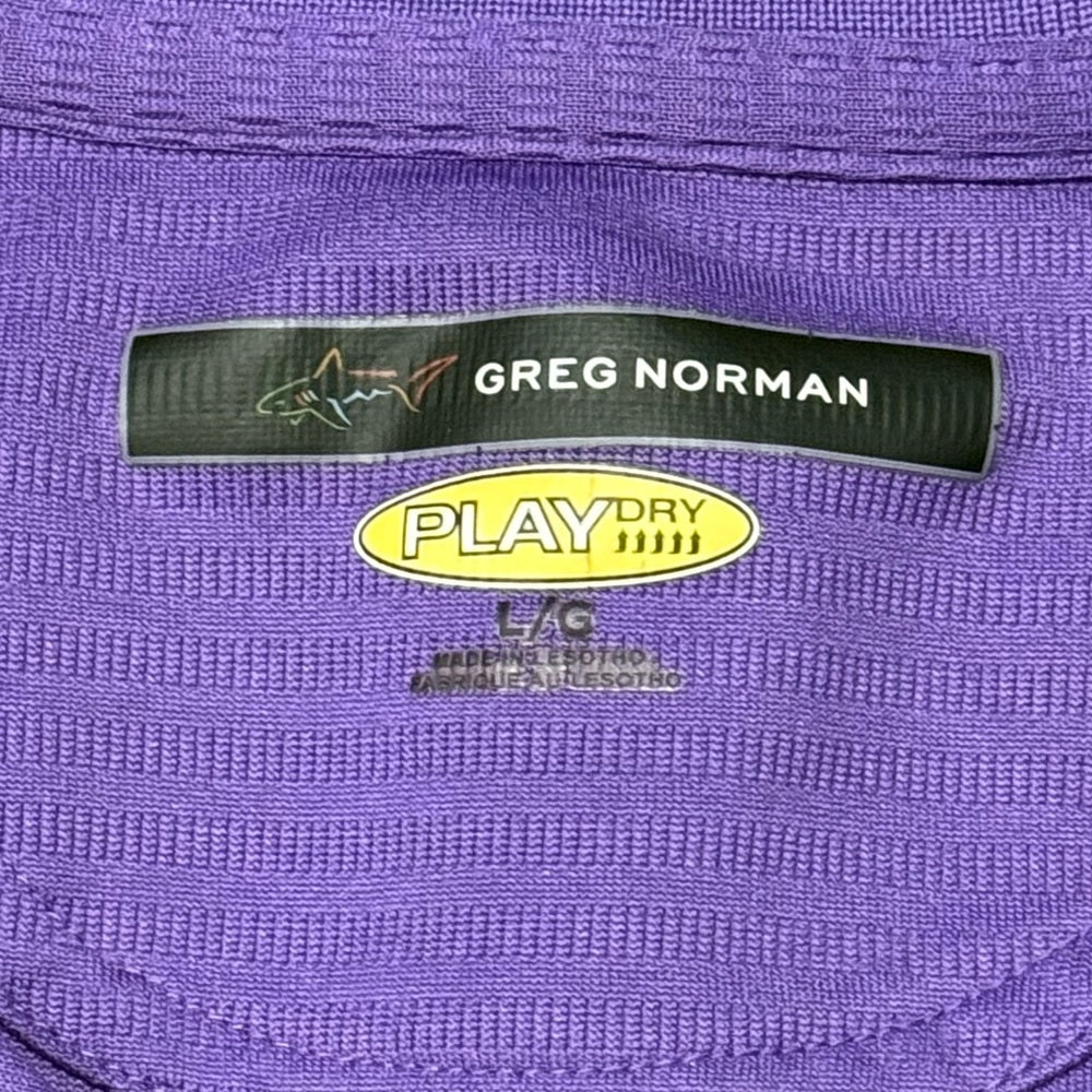 Greg Norman Collection Vibrant Purple Play Dry Polo Men’s Size Large
