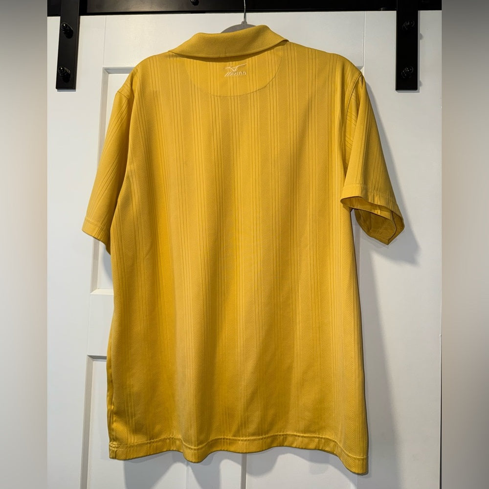 Mizuno Golden Yellow DryLite Polo Shirt Men’s Size Large