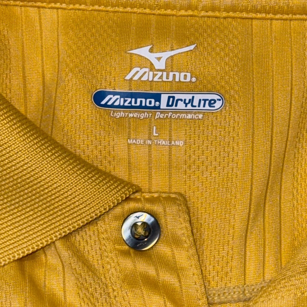 Mizuno Golden Yellow DryLite Polo Shirt Men’s Size Large